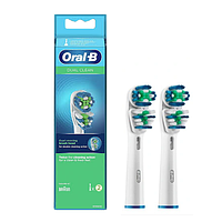 Насадки 2шт Dual Clean EB 417 для зубной электрощетки Oral-B насадка орал би дуал клин браун двойная чистка