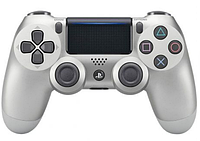 Беспроводной bluetooth джойстик ps4 DOUBLE-motor vibration 4 Wireless Controller для Sony PS4 DS-2123, Серебро