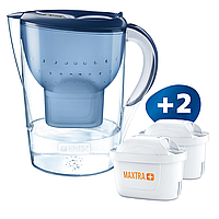 Фильтр для жесткой воды Кувшин Brita Marella 2,4 л Синий + картриджи 2 шт