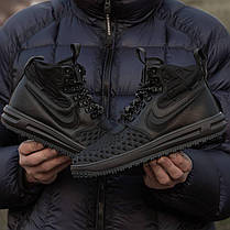 Зимові Кросівки Nike Lunar Force DuckBoot Black / Найк Лунар Форс ДакБут Чорні, фото 2
