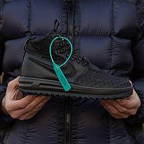 Зимові Кросівки Nike Lunar Force DuckBoot Black / Найк Лунар Форс ДакБут Чорні, фото 5