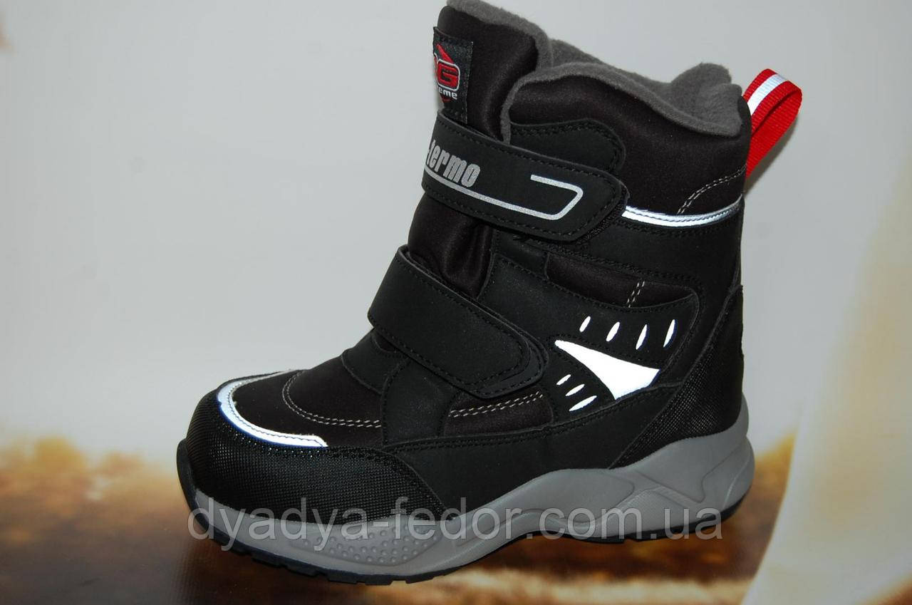 Дитяче зимове взуття Термовзуття B&G Україна 231204 Для хлопчиків Чорний Розмір