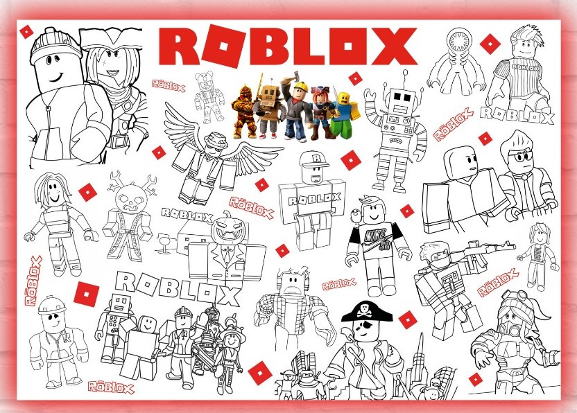 Набір для творчості Розмальовка Роблокс 84х120 см