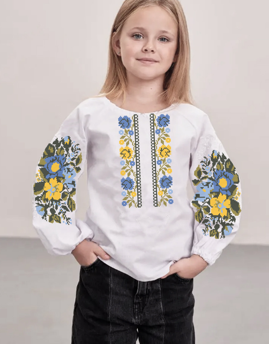 Заготовка вишиванки для дівчинки № 415-БД