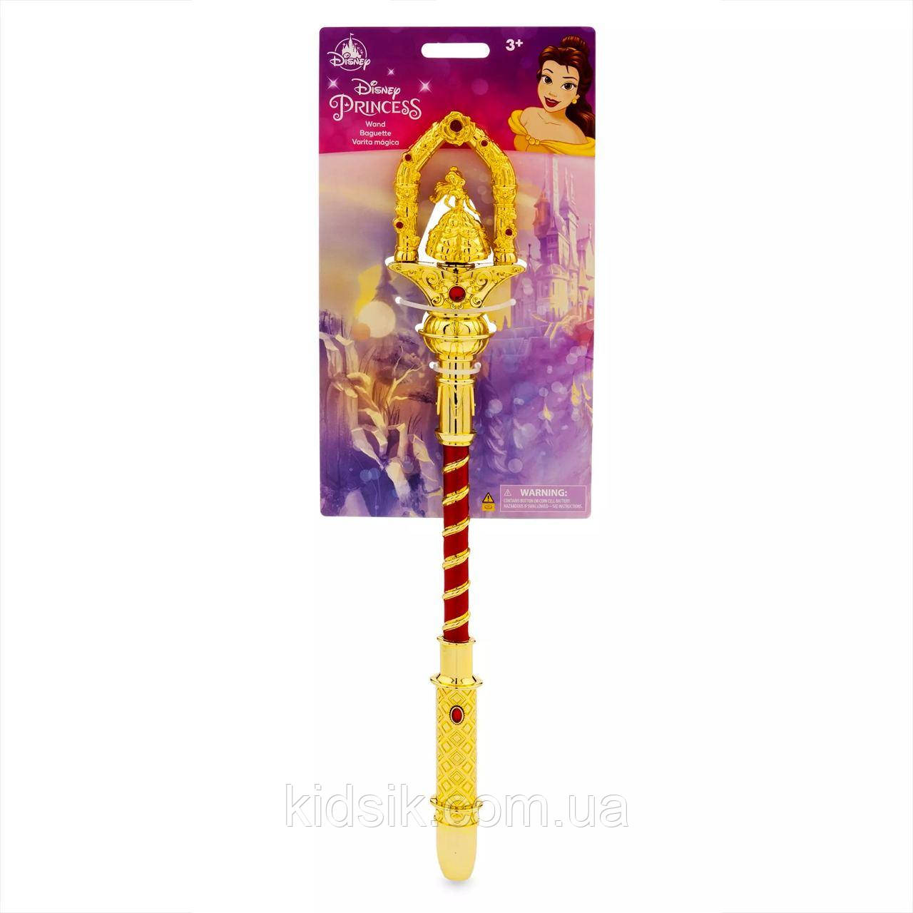 Світна чарівна паличка Бель «Красуня та чудовисько» Діснея Belle Light-Up Disney 2023, фото 1