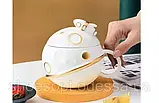 Кухоль Планета з ракетою космос із кришкою, фото 4