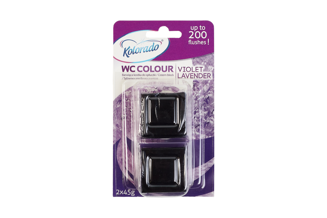 Таблетка для бачка унітаза WC COLOUR Kolorado Лаванда 2 шт фіолетова