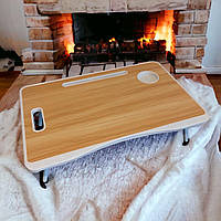 Розкладний столик підставка для планшета та ноутбука 60х40см