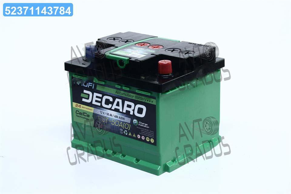 Аккумулятор 50Ah-12v DECARO PROFI (207x175x175),R,EN480, 6СТ-50 (0) - фото 1 - id-p1865633366