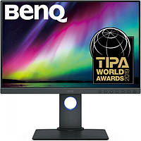 TFT 24.1" BenQ SW240, IPS, 16:10, 99% Adobe RGB, DVI-DL, HDMI, DP, USB хаб, Pivot, сірий (9H.LH2LB.QBE)