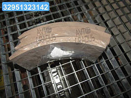 Накладка гальмівна ПАЗ-3205 R1 14/11мм (свердл. із закл.) Преміум (RIDER) RD-16.3502110-R1