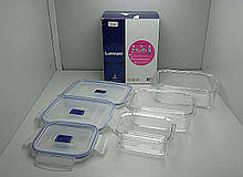 Контейнери та ланчбокси Б/У Luminarc Pure Box Active 380,760,1220 мл 3 шт. H7685