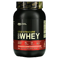 Протеин Optimum Nutrition Gold Standard 100% Whey Protein, 907 g Клубника-крем