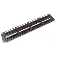 Патч-панель 19", 48xRJ45, UTP, Cat.5e, 1U, Krone&110 dual IDC (KD-PP37-UTP-C5E-48P)