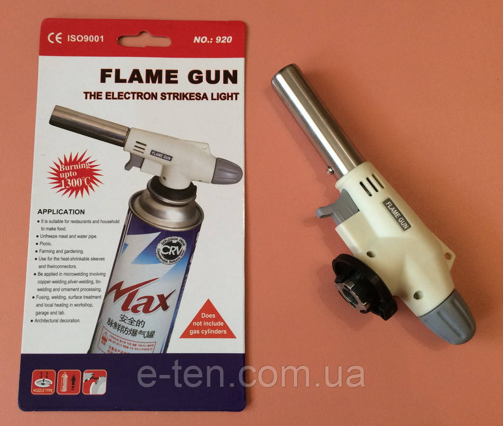 Горелка-резак 920 с пьезоподжигом под газовый баллончик 220г - купить ...