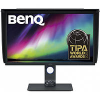 TFT 32" BenQ SW321C, IPS, 4K, 99% Adobe RGB, HDMI, DP, USB Type-C, USB хаб, Card Reader, сірий (9H.LJ1LB.QBE)