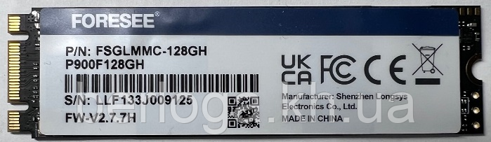 SSD - накопичувач Foresee 128GB NVME X2  ( FSGLMMC-128GH)