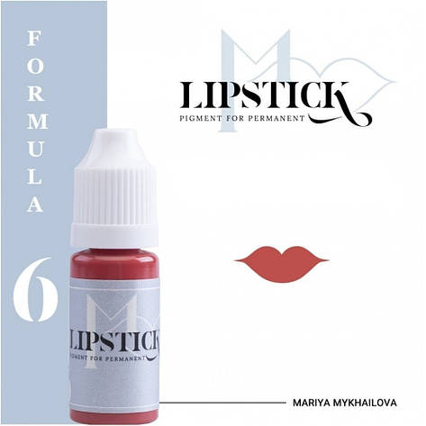 Пігмент для татуажу губ Lipstick - F6 "Нейтральний - ніжний теракот", 5 мл, фото 1