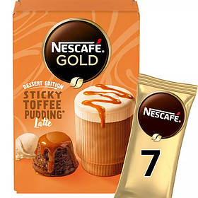 Кава Nescafe Gold Dessert Edition Sticky Toffee Pudding Latte 7 x 20g (140g)