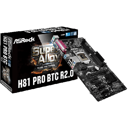ASRock H81 PRO BTC (1150/H81, 2*DDR3, 1xPCI-Ex16, 5xPCI