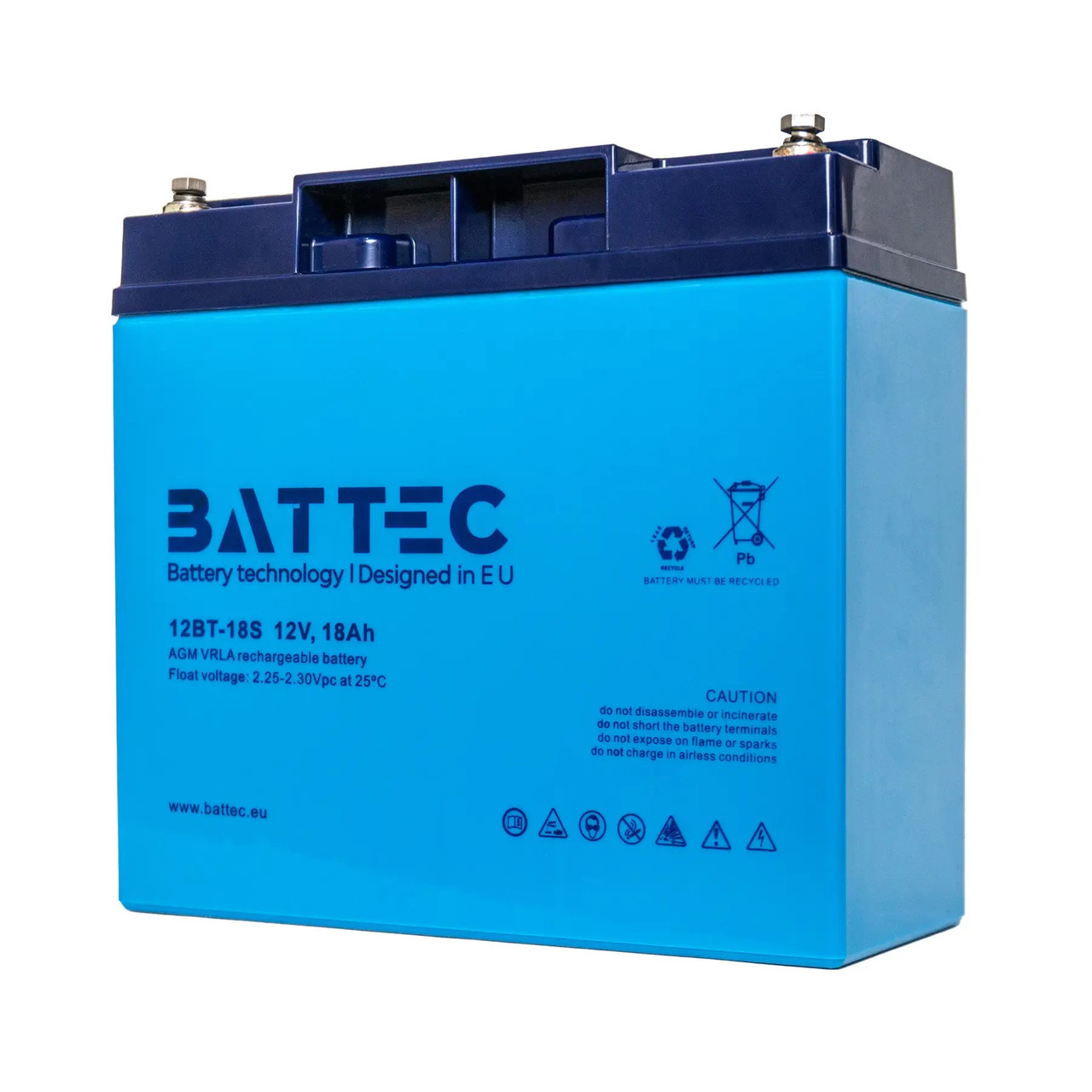 Акумуляторна батарея 12В/18Аг BATTEC, фото 1