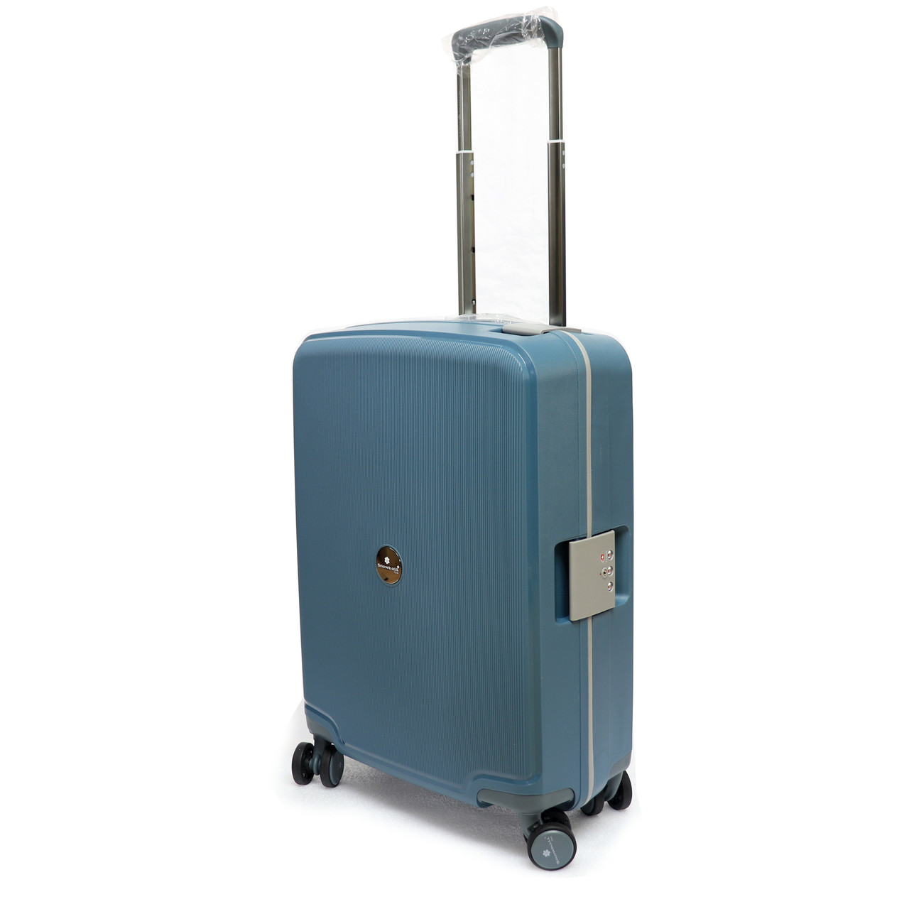 Пластикова валіза малого розміру 55х37х20см Snowball 37 л cвітло синій