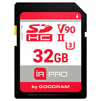 Memory card Secure Digital 32Gb GoodRAM IRDM PRO SDXC V90 UHS-II U3 Retail (IRP-S9B0-0320R11)