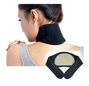 Шейний бандаж із турмаліном Self heating neck guard band Чорний