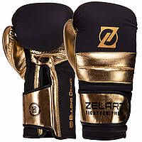 Боксерские перчатки на липучке PU Zelart VL-3083 (размеры 8-14 унций)
