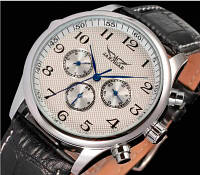 Мужские часы наручные для мужчины Jaragar Elite White Denver Чоловічий годинник наручний для чоловіка Jaragar