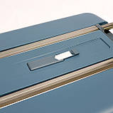 Пластикова валіза малого розміру 55х37х20см Snowball 37 л cвітло синій, фото 6