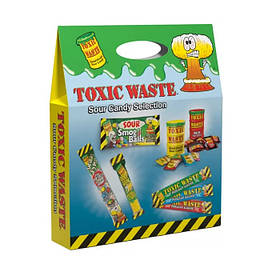 Подарунковий набір кислих цукерок Toxic Waste Sour Candy Selection Box 295g