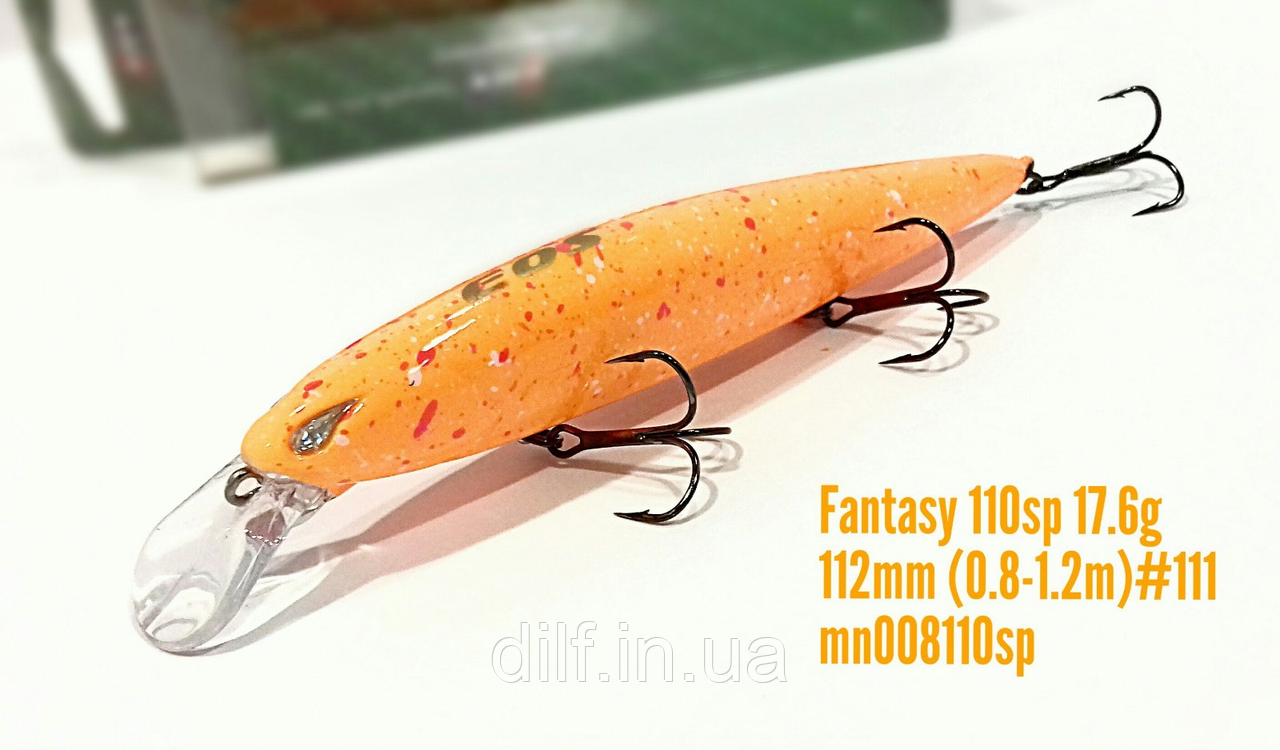 Воблер EOS Fantasy 110sp вага 17.6г заглиблення 0.8-1.2м (колір 111), фото 1