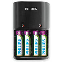 Зарядний пристрій Philips Battery charger SCB1490NB/12 + 4 акумулятори AA 2100 Ni-MH mAh (SCB1490NB/12)