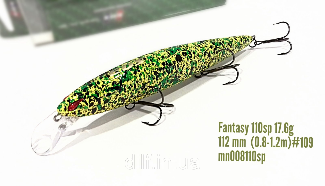 Воблер EOS Fantasy 110sp вага 17.6г заглиблення 0.8-1.2м (колір 109), фото 1