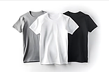 Бововняна біла / чорна футболка +  ДРУК фото, напису, зображення, лого, малюнок . Друк на футболках Акція, фото 4