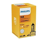 Лампа галогенна Vision +30% 12В H4 60/55Вт PHILIPS