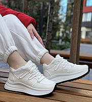 Кросівки жіночі зимові 8 пар у ящику білого кольору 36-41, фото 4