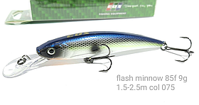 Воблер EOS Flash minnow 85f вага 9г заглиблення 1.5-2.5м (колір 075)