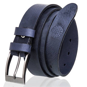 Ремінь чоловічий шкіряний Betlewski® 2,9 х 0,4 (LIC30-0) — синій