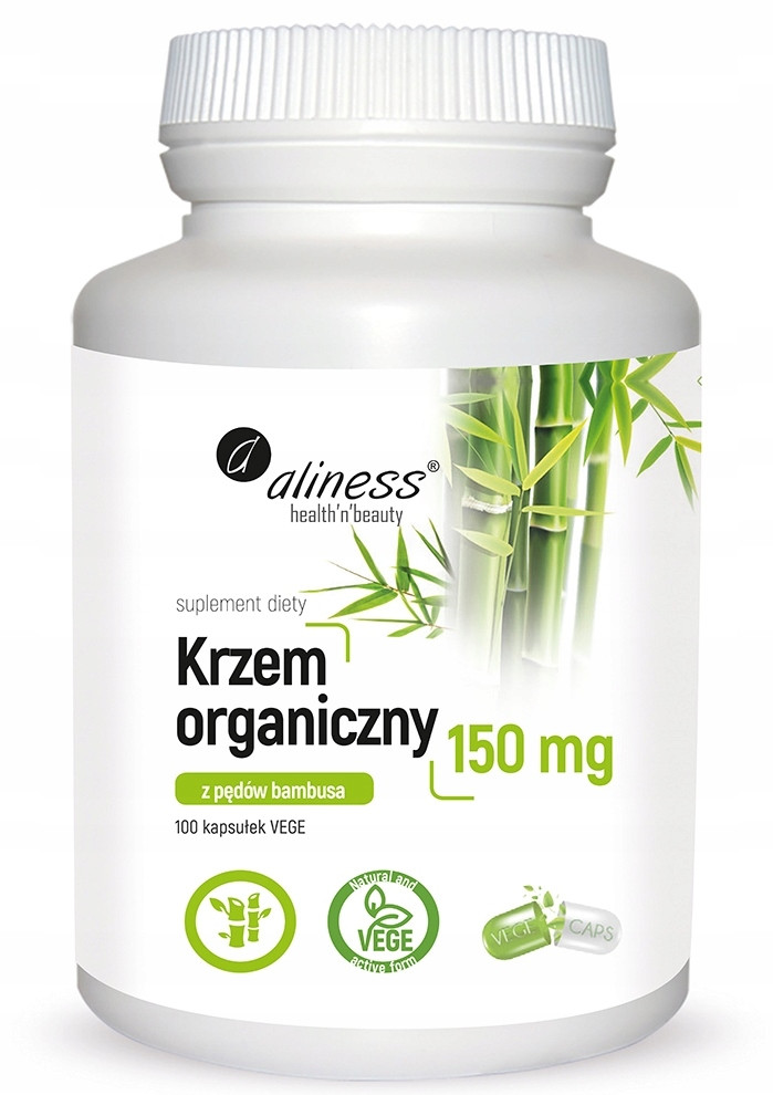 Medicaline Органічний кремній з пагонів бамбука капсули 100 шт., фото 1