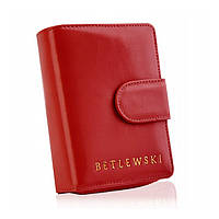 Женский кожаный кошелек Betlewski из RFID 16 х 10,5 х 4 (BPD-OL-937) - красный.