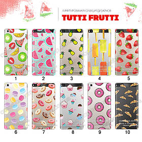 Ультратонкий прозорий чохол із малюнком для Huawei P8 (80 дизайнів)