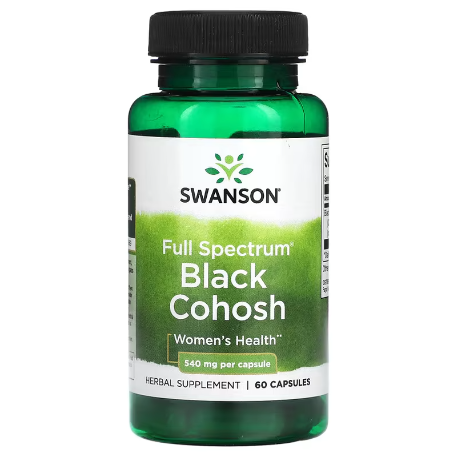 Full Spectrum Black Cohosh 540 мг Swanson 60 капсул, фото 1