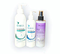 Набір 3в1 для волосся Soika: шампунь, бальзам та термозахист