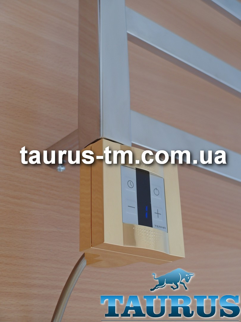 Квадратный золотой ТЭН TERMA KTX4 Gold: экран +управление 30-60С +таймер 1-4ч. Под пульт ДУ; Мощност 120-1000W - фото 5 - id-p359366155