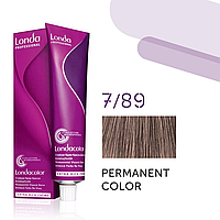 Краска для волос Londa Professional Permanent Color Extra Rich Creme 7/89 (medium blonde pearl-ash) 60мл