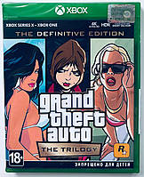 Grand Theft Auto The Trilogy The Definitive Edition, русские субтитры - диск для Xbox One