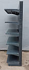 Торговий односторонній (пристінний) стелаж «Колумб» 200х102 см., на 6 полиць, Б/у, фото 4