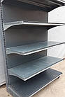Торговий односторонній (пристінний) стелаж «Колумб» 200х102 см., на 6 полиць, Б/у, фото 10